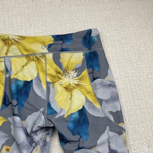 Calia by Carrie Underwood Energize Legging Sz L Blue/yellow Floral AOP Yoga Run - Picture 13 of 15